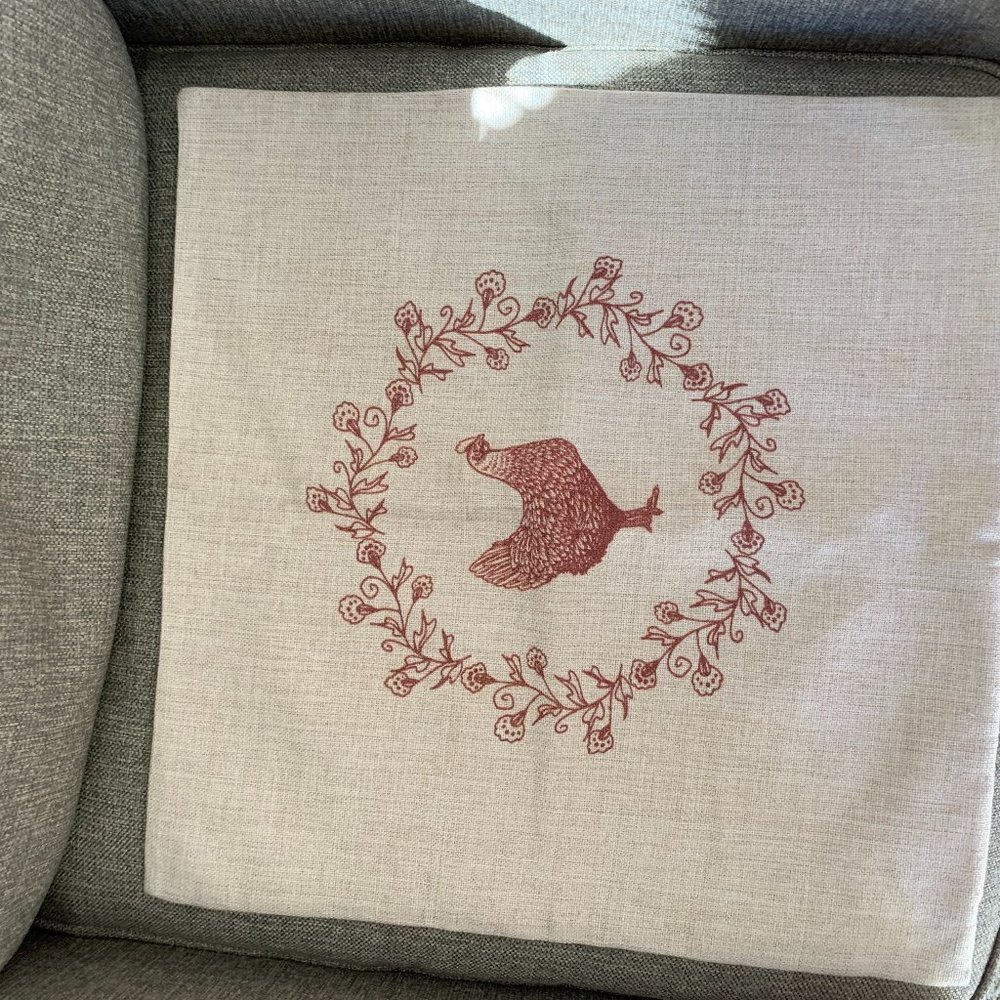 19" square pillow cover